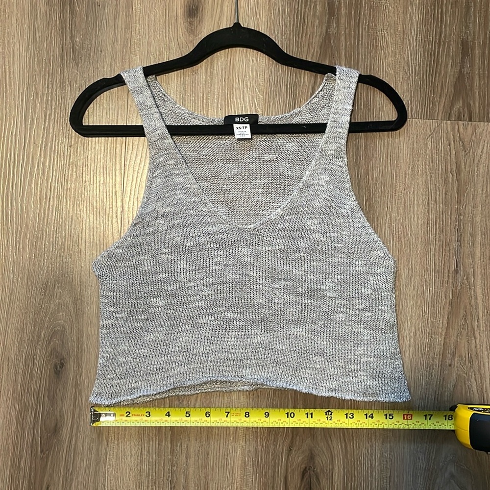 BDG Gray Knit Crop
